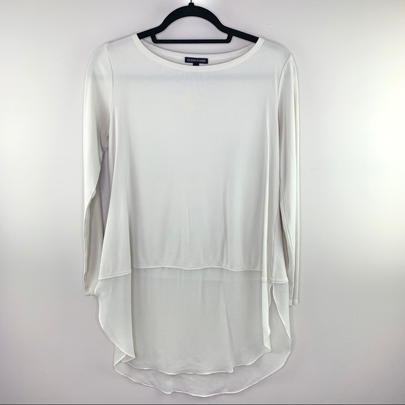 Eileen Fisher Lightweight Stretch Crepe Tunic - Picture 2 of 7